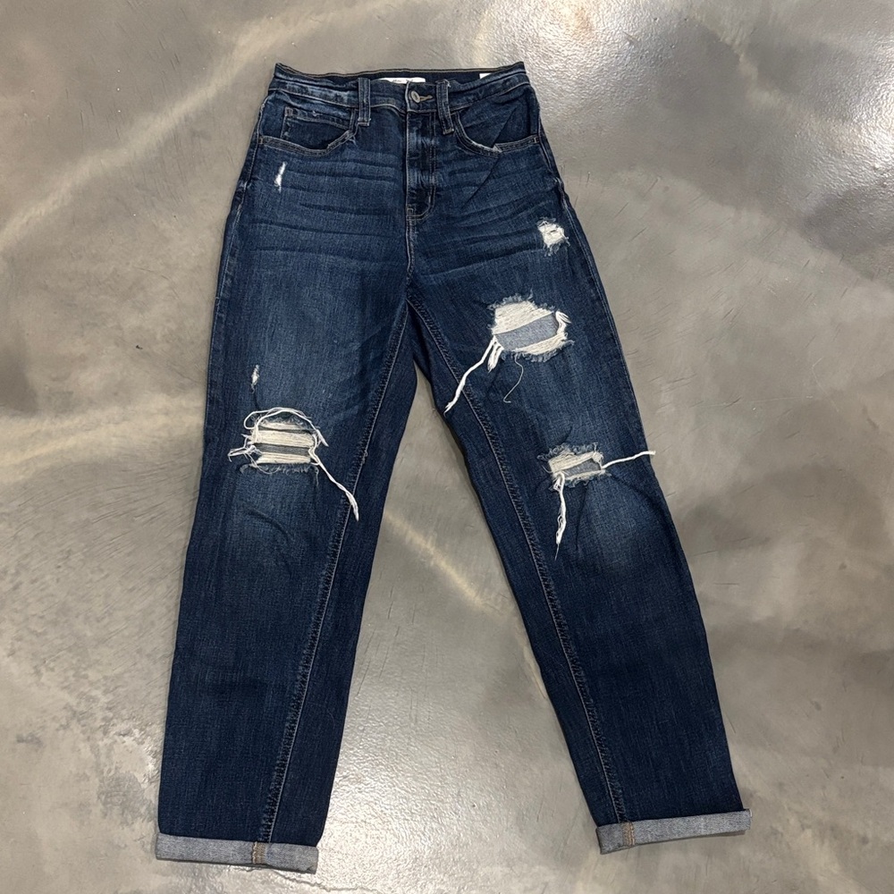 Distressed Dad Jeans - Willow & Root